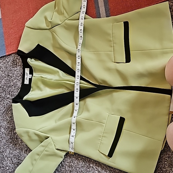 STUNNING JONES STUDIO SEPARATES GREEN BLACK BLAZER - Picture 7 of 13